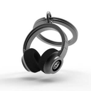 Móc khóa Tai nghe Đen| Black Headphone Keychain
