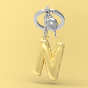Móc khóa Chữ N| Letter N Keychain