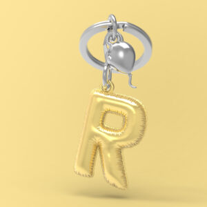 Móc khóa Chữ R| Letter R Keychain