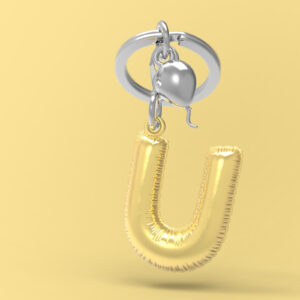Móc khóa Chữ U| Letter U Keychain