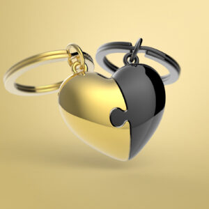 Móc khóa Trái tim mảnh ghép| Heart Puzzle Keychain