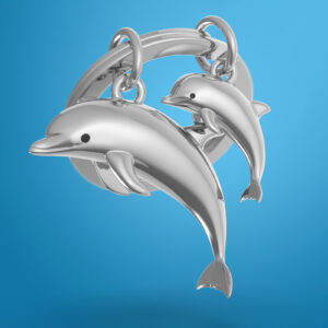 Móc khóa Gia đình Cá Heo| Dolphin Family Keychain