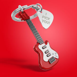 Móc khóa đàn guitar điện| Electric Guitar Keychain