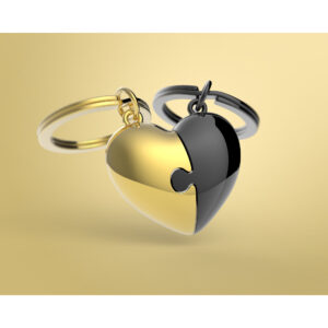 Móc khóa Trái tim mảnh ghép| Heart Puzzle Keychain