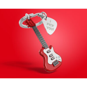 Móc khóa đàn guitar điện| Electric Guitar Keychain