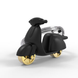 Móc khóa xe Vespa đen| Black Vespa Keychain