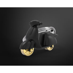Móc khóa xe Vespa đen| Black Vespa Keychain